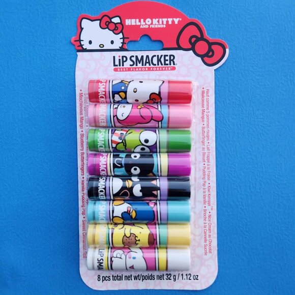 NEW Lip Smacker Sanrio Hello Kitty 8-Piece Flavored Lip Balm My Melody Little - Picture 13 of 16